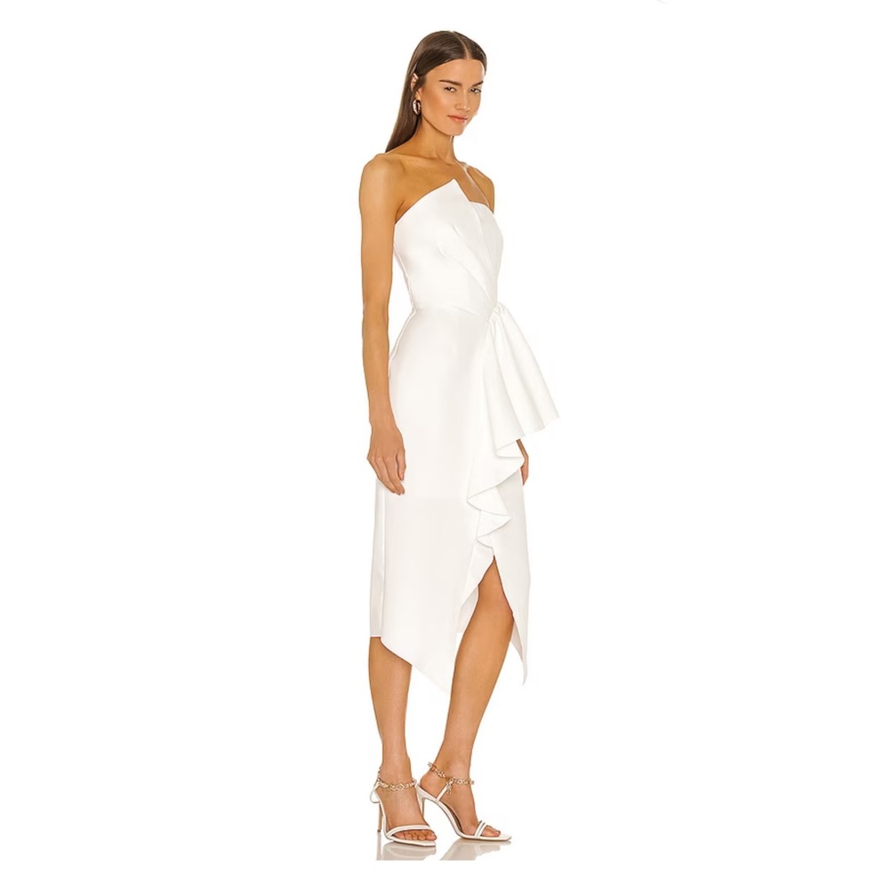 Elliat strapless white dress, Medium bridal